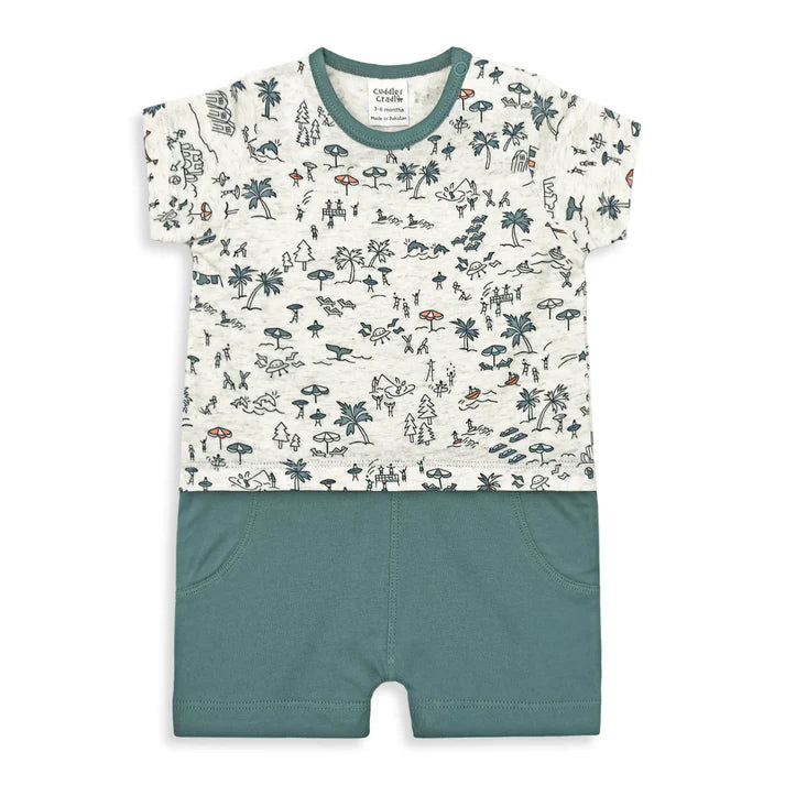 Baby Romper (Fun at beach)